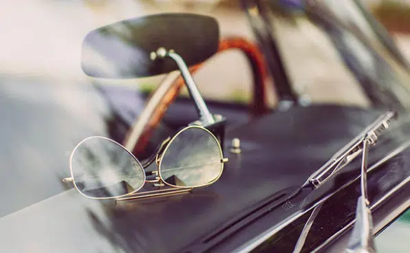 eyeglasses car