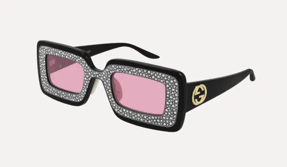 Gucci sunglasses clearance pink crystals